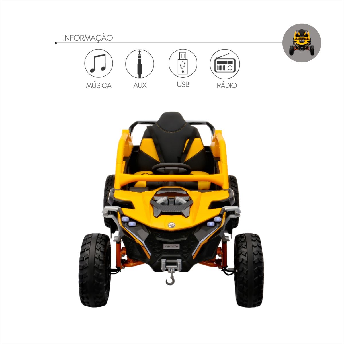 UTV INFANTIL - VOXTRAIL 12V LARANJA