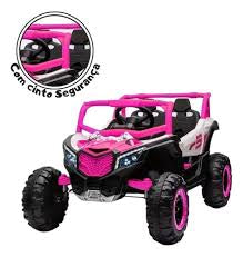 CARRO ELÉTRICO PARA CRIANÇAS - MINI MAVERICK 12 V - ROSA