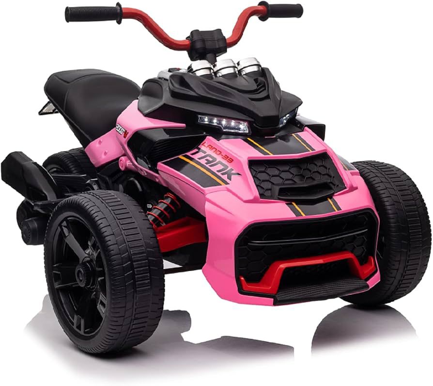 QUADRICICLO ELETRICO INFANTIL P/ MENINAS - 12V ROSA