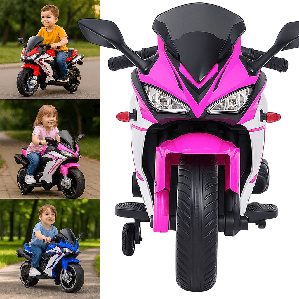 MOTO ELÉTRICA INFANTIL - 12V ROSA
