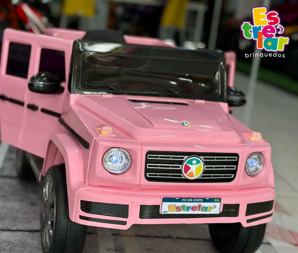 CARRINHO ELETRICO PARA MENINAS - 12V ROSA