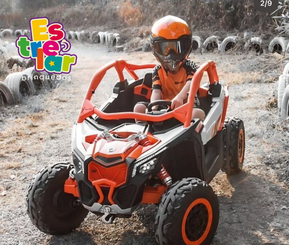 JIPE/UTV ELÉTRICO INFANTIL - MAVERICK 24 V PREMIUM (LARANJA)