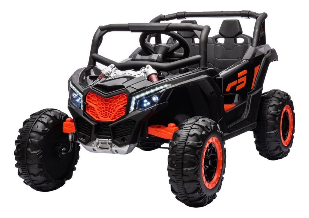 UTV INFANTIL R3 12V - PRETO C/ CONTROLE REMOTO