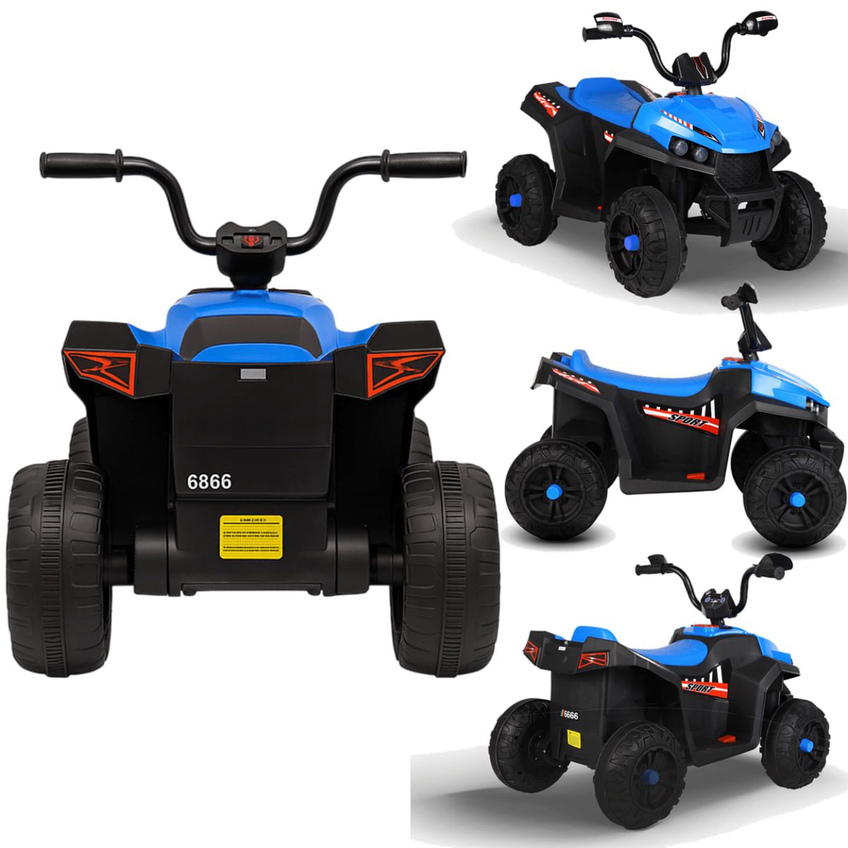 QUADRICICLO ELÉTRICO INFANTIL 12V AZUL