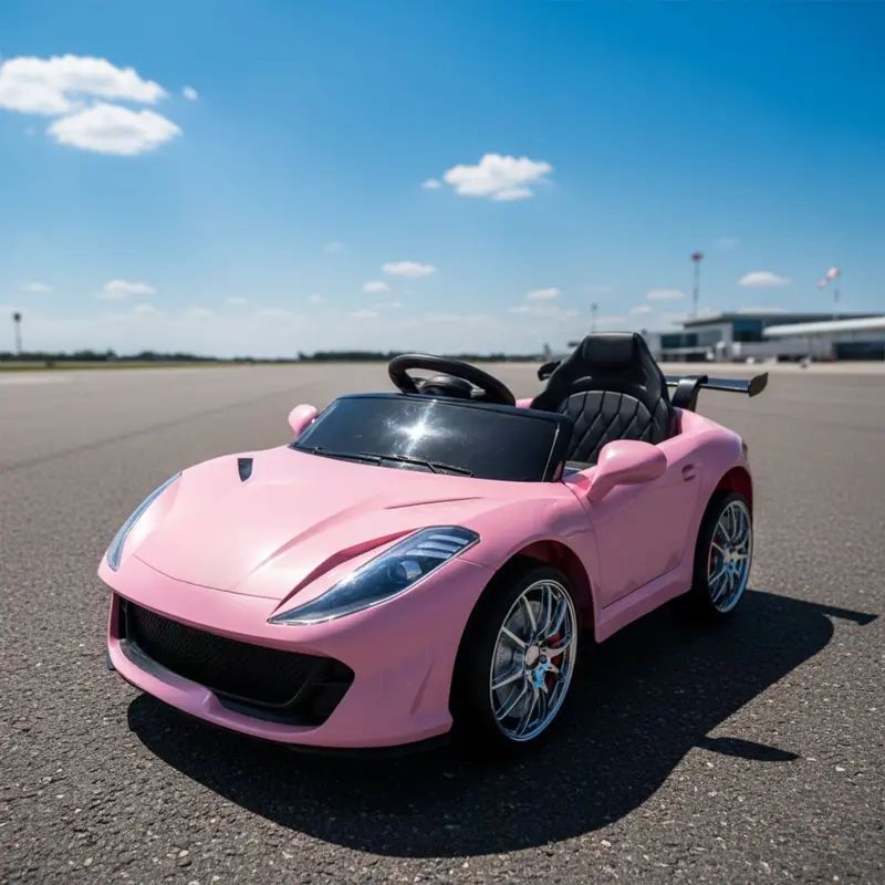 CARRO ELÉTRICO ROSA CLARO PARA MENINAS