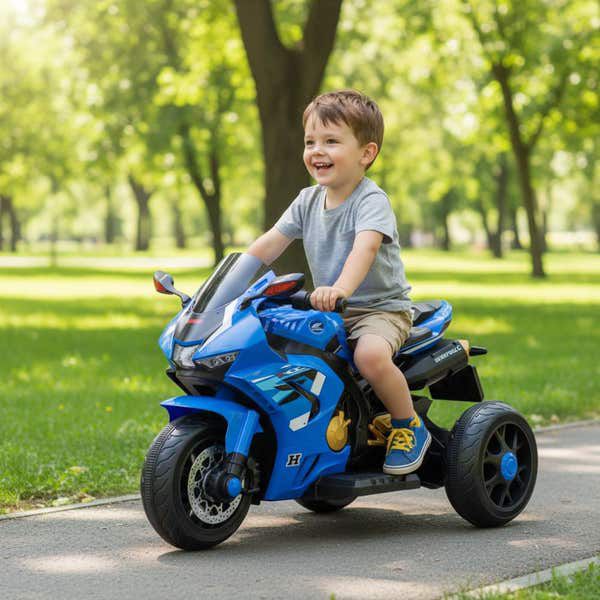 MOTO ELÉTRICA INFANTIL - EDGE TITAN 12V AZUL