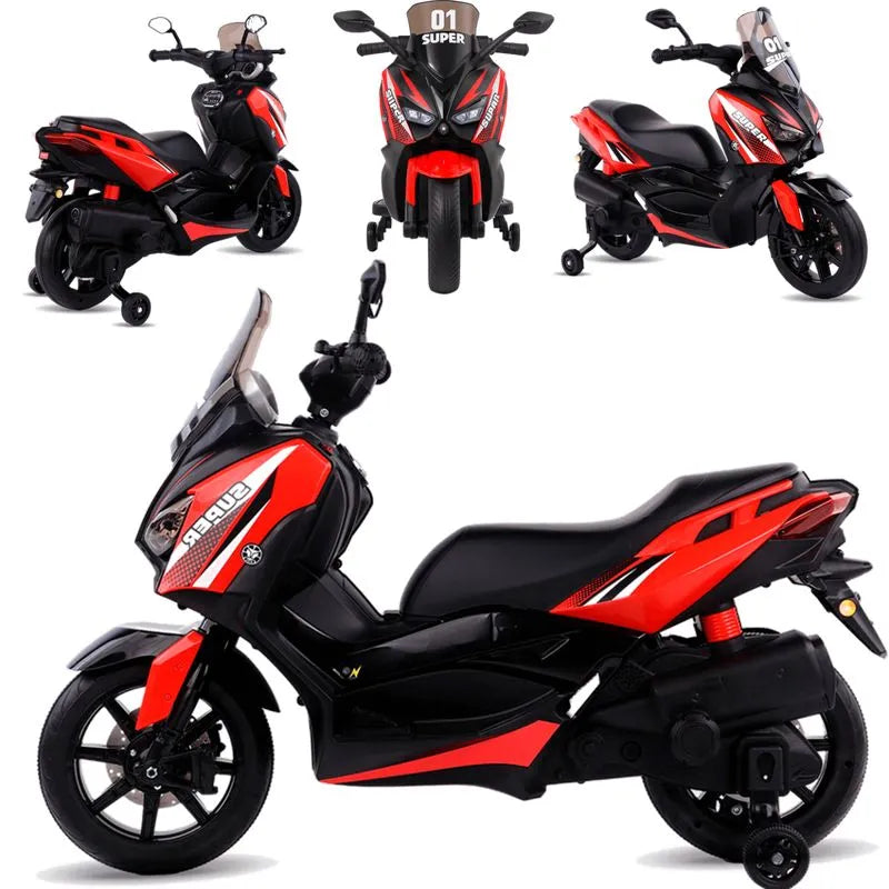 MOTO SCOOTER ELÉTRICA PARA CRIANÇAS 12V VERMELHO
