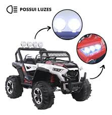 JEEP INFANTIL COM CONTROLE REMOTO 12 V - BRANCO
