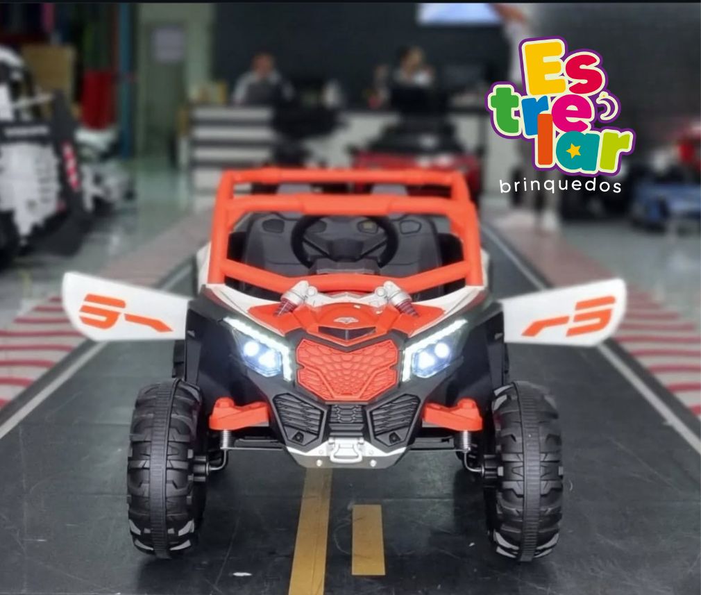 UTV ELÉTRICO PARA CRIANÇAS - 12V - LARANJA