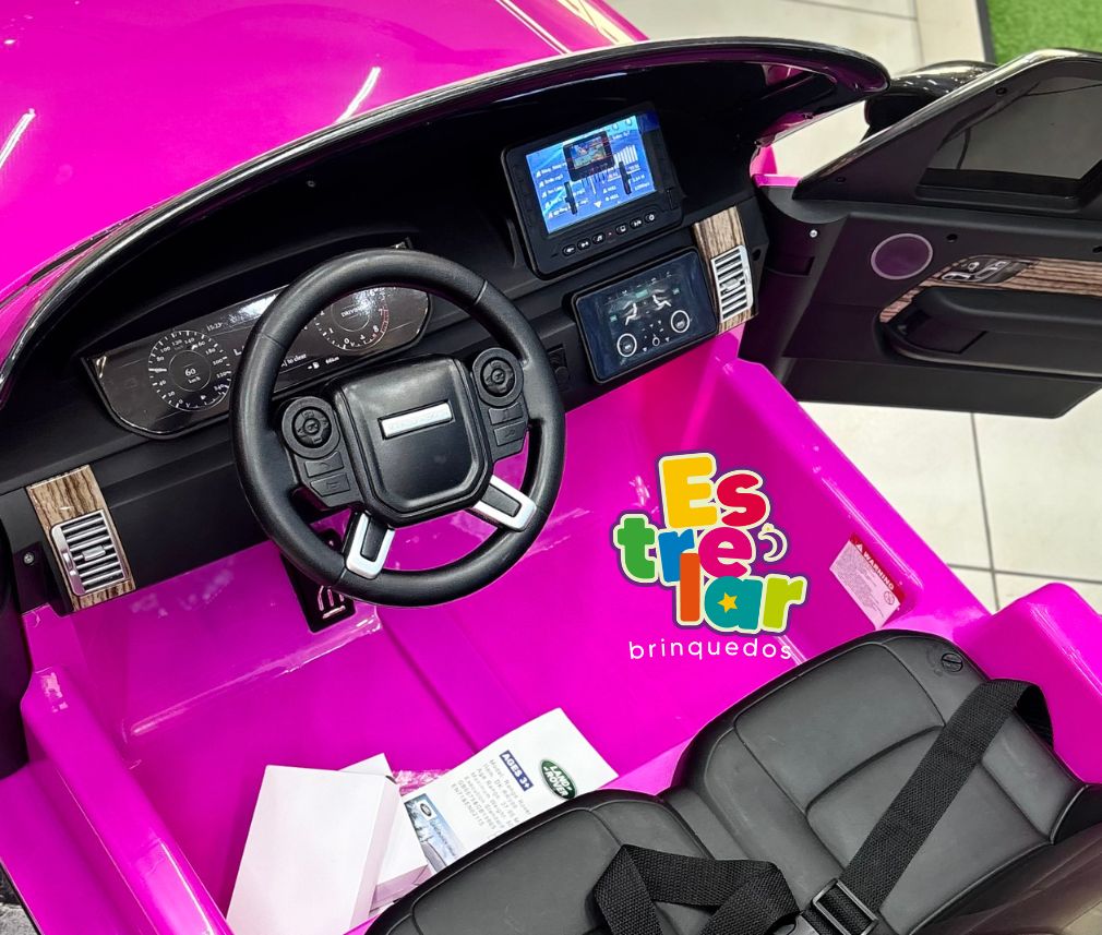 CARRO ESPORTIVO INFANTIL - LAND ROVER 12 V - ROSA