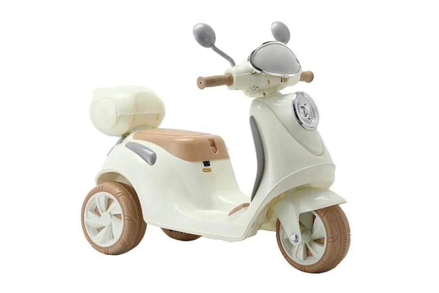 MOTO SCOOTER PARA CRIANÇAS - 6V BEGE