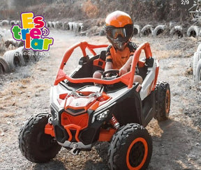 JIPE/UTV ELÉTRICO INFANTIL - MAVERICK 24 V PREMIUM (LARANJA)