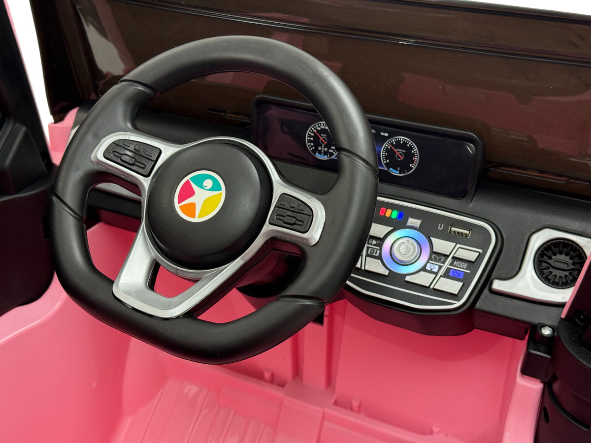 CARRINHO ELETRICO PARA MENINAS - 12V ROSA