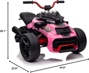 QUADRICICLO ELETRICO INFANTIL P/ MENINAS - 12V ROSA