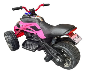 QUADRICICLO ELETRICO INFANTIL P/ MENINAS - 12V ROSA