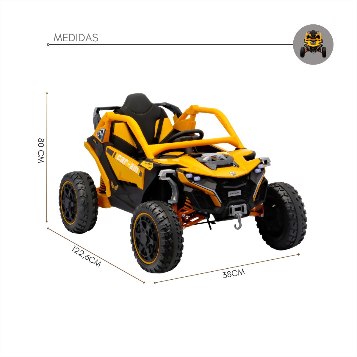 UTV INFANTIL - VOXTRAIL 12V LARANJA