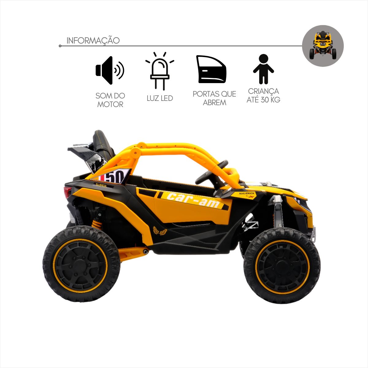 UTV INFANTIL - VOXTRAIL 12V LARANJA