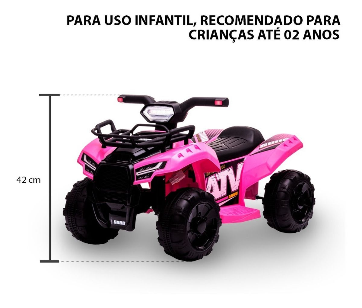 MINI QUADRICICLO ELETRICO - 6V ROSA