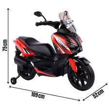 MOTO SCOOTER ELÉTRICA PARA CRIANÇAS 12V VERMELHO