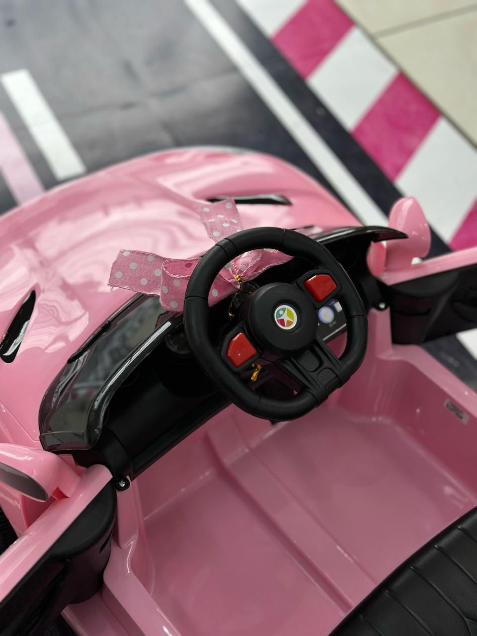 CARRO ELÉTRICO ROSA CLARO PARA MENINAS