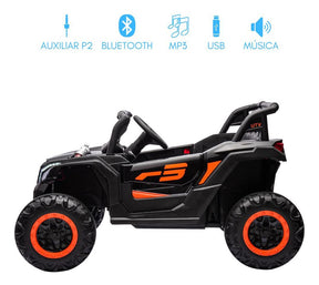 UTV INFANTIL R3  12V - PRETO C/ CONTROLE REMOTO