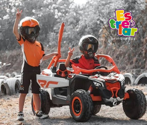 JIPE/UTV ELÉTRICO INFANTIL - MAVERICK 24 V PREMIUM (LARANJA)